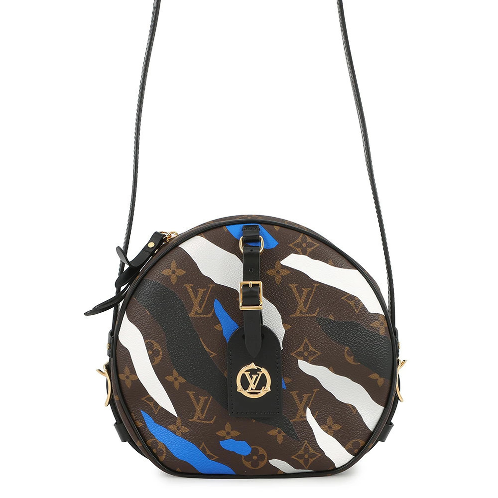 Louis Vuitton Shoulder Bag Monogram Boite Chapeau Souple Black White